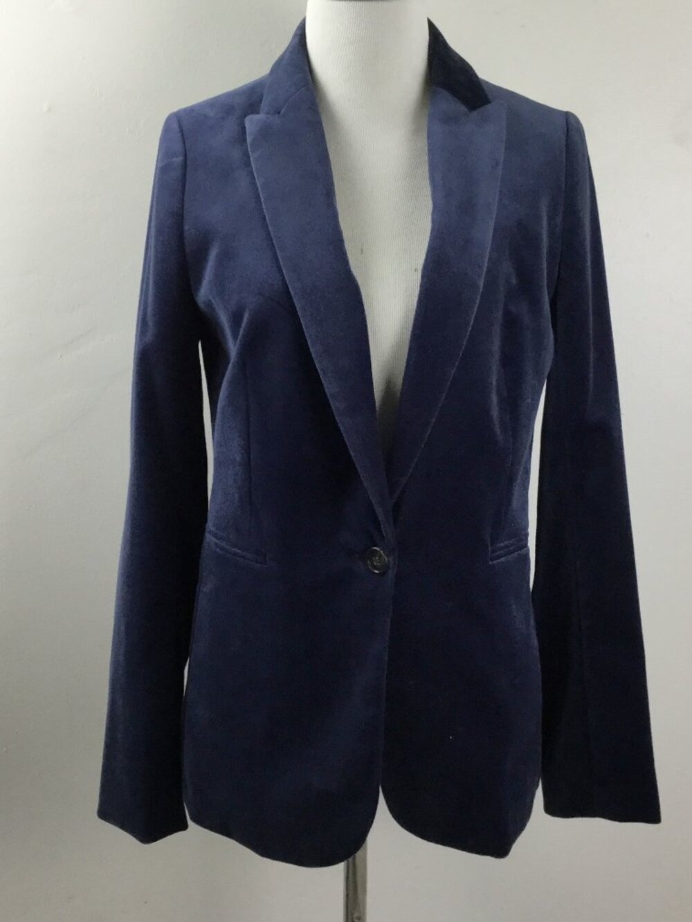 J. Crew Navy Velvet Blazer 4T
